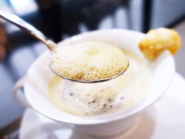 小龍蝦卡布奇諾(8) Scampi Cappuccino with brandy and scampi foam 