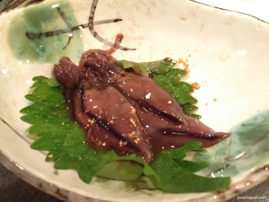 IMG_8495 酒漬螢光魷魚,此店味偏淡,但仍鮮味咸香